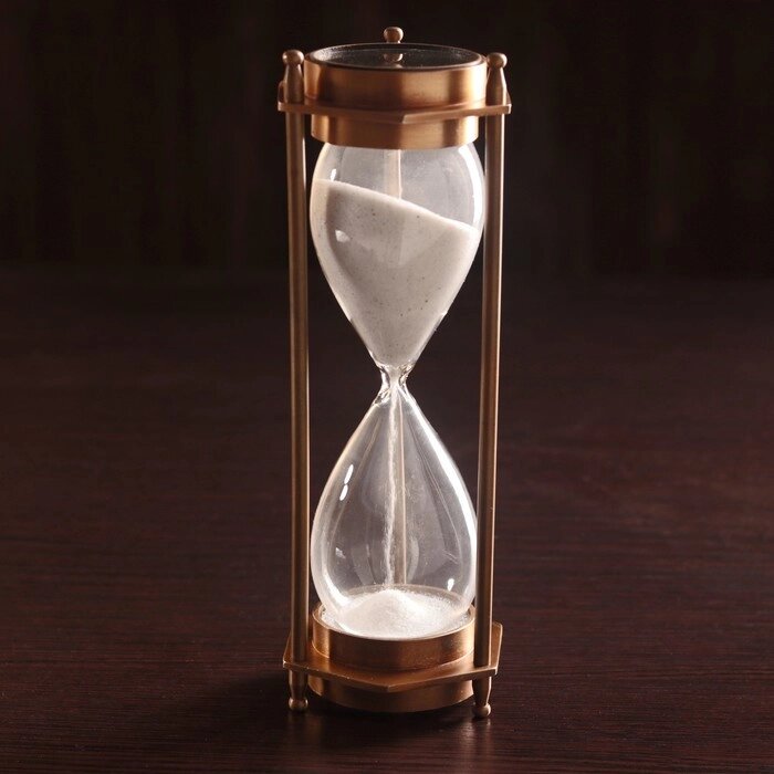 Песочные часы "Часы и компас" (5 мин) алюминий 7х6,5х19 см от компании Интернет - магазин Flap - фото 1