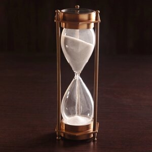 Песочные часы "Часы и компас"5 мин) алюминий 7х6,5х19 см