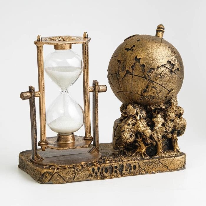 Песочные часы "Мир", сувенирные, 16 х 9 х 14 см, микс от компании Интернет - магазин Flap - фото 1