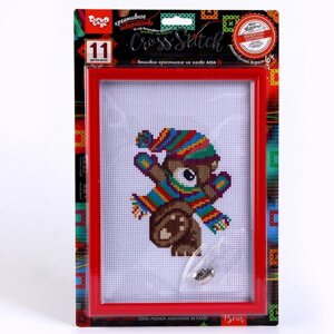 Вышивка крестиком на канве, серия CROSS STITCH «Весёлый мишка»