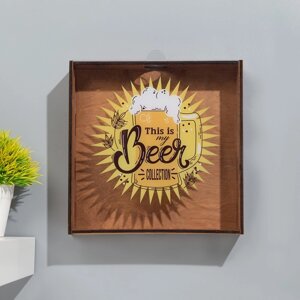 Копилка для пивных крышек "This is my beer collection" 24,5х23х5 см