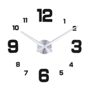 Часы настенные интерьерные, 3d "Эндерлин", наклейка, большие, d-120 см