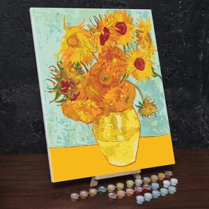 Картина по номерам на холсте с подрамником «Подсолнухи» Винсент ван Гог 40х50 см