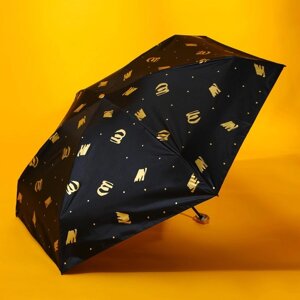Зонт механический, 6 спиц, цвет чёрный.