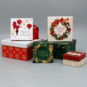 Набор подарочных коробк 6 в 1 «Новогодний подарок», 10 10 6 – 20 20 11 см
