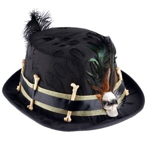 Карнавальная шляпа "Пират" с пером, р-р 56-58