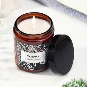 Свеча ароматическая в банке "TOKYO", жасмин, роза, 250 г