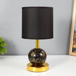 Настольная лампа "Амалия" E14 40Вт черный 20х20х30 см RISALUX