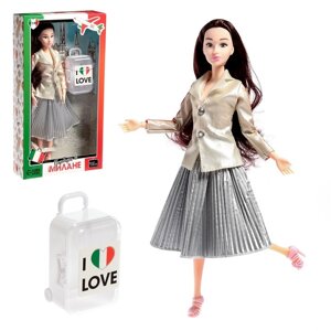 Кукла-модель шарнирная «Барбара в Милане» с аксессуарами, серия Вокруг света