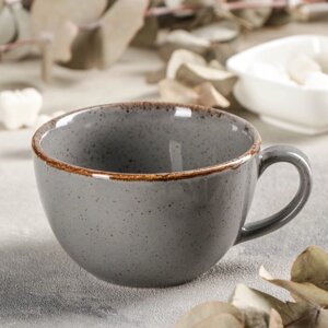 Чашка чайная Dark Grey, 340 мл, цвет тёмно-серый