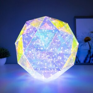 Ночник "Шар" LED прозрачный 27x27х27 см RISALUX