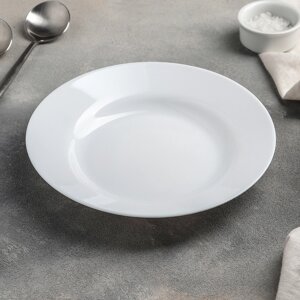 Тарелка суповая Luminarc Everyday, d=22 см, стеклокерамика, цвет белый (комплект из 6 шт.)