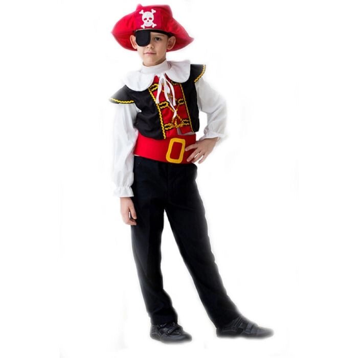 Карнавальный костюм «Отважный пират», 5-7 лет, рост 122-134 см - скидка