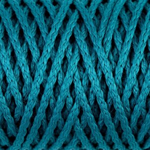 Шнур для вязания "Классик" без сердечника 100% полиэфир ширина 4мм 100м (морская волна)