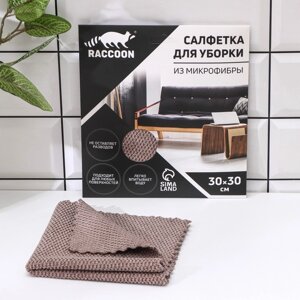 Салфетка микрофибра Raccoon «Орион», 3030 см, картонный конверт