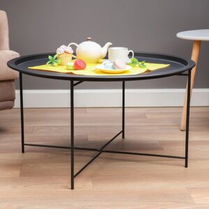 Кофейный столик "Юпитер" YS-8375L, черный 75х42 см