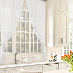 Комплект штор для кухни Witerra Дороти 280х180см, белый, пэ100%