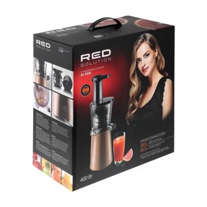 Соковыжималка RED Solution RJ-930S, шнековая, 400 Вт, 0.6/0.6 л, 55 об/мин, шампань