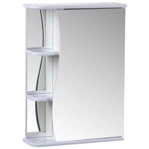 Зеркало-шкаф для ванной комнаты "Тура 5001", с тремя полками, 50 х 15,4 х 70 см