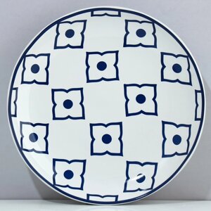 Тарелка керамическая «Марокко» белая, 22.5 см, цвет белый