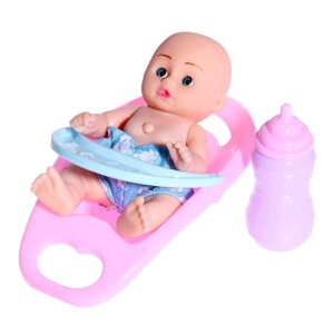 Пупс «Малыш» со звуком, в детском кресле, с аксессуаром