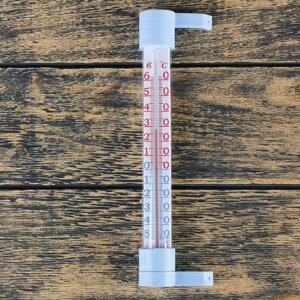 Термометр оконный, мод. ТСН-15, от -50°С до +60°С, на "гвоздике", упаковка пакет, микс