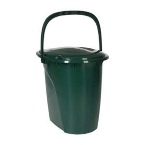 Ведро-туалет, h = 40 см, 24 л, съёмный стульчак, зелёное