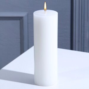 Свеча интерьерная "Столбик", белая, 15 х 5 см
