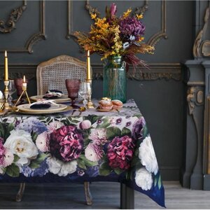 Набор столовый «Этель» «Цветочный этюд», скатерть 110 150 см, салфетки 40 40 см, 4 шт., хлопок 100 %