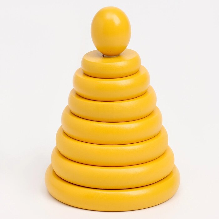 Пирамидка «Жёлтая», 8 деталей от компании Интернет - магазин Flap - фото 1