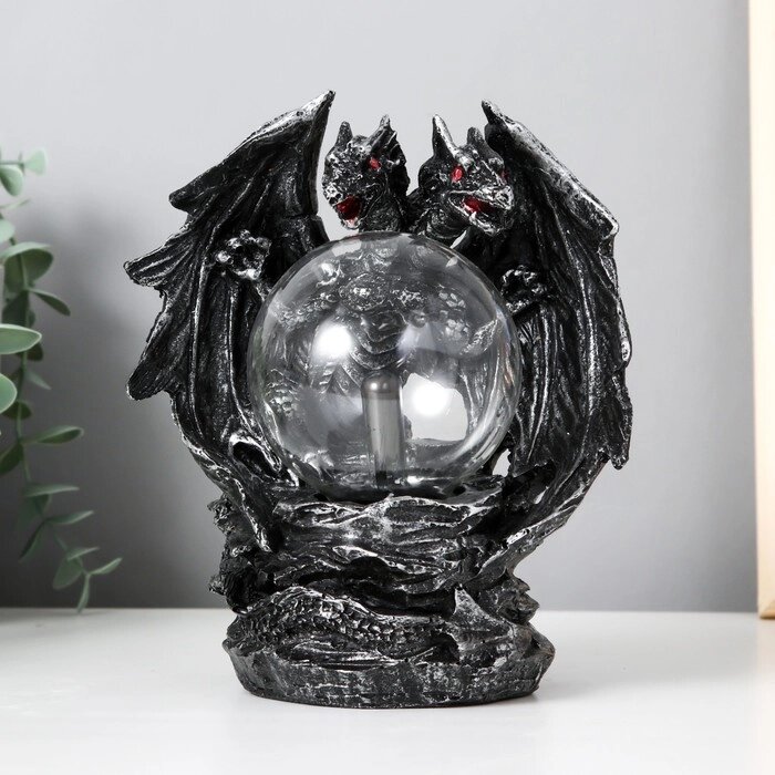 Плазменный шар "Двуглавый дракон" 21*10*12 см от компании Интернет - магазин Flap - фото 1
