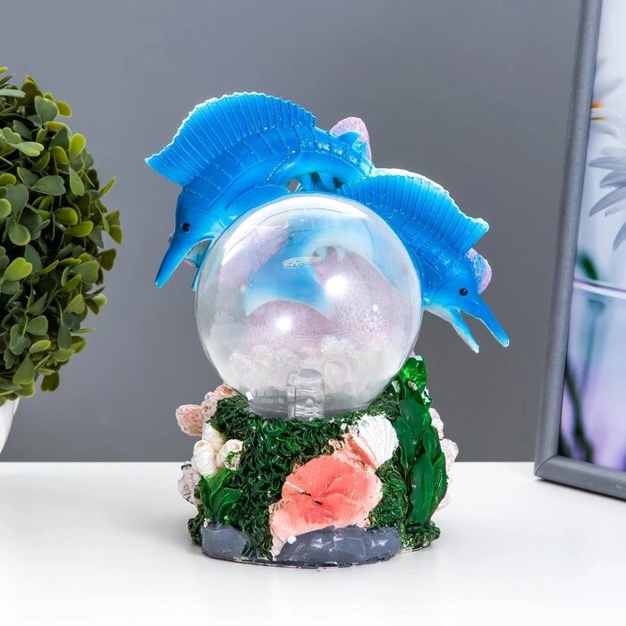 Плазменный шар "Рыбки" 17,5х14х19 см RISALUX от компании Интернет - магазин Flap - фото 1