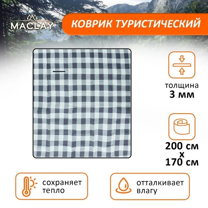 Плед для пикника Maclay, цвет серый от компании Интернет - магазин Flap - фото 1