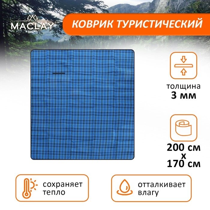 Плед для пикника Maclay, цвет синий от компании Интернет - магазин Flap - фото 1