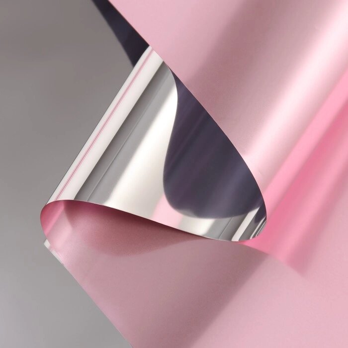 Пленка для цветов,"Металлик", 0,57х10м, розовый от компании Интернет - магазин Flap - фото 1