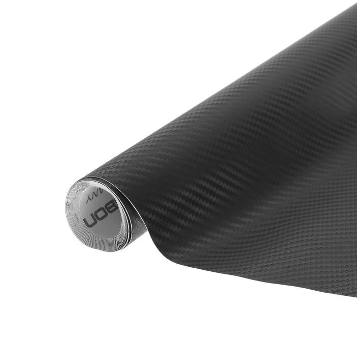 Пленка карбон 3D, самоклеящаяся, 75200 см, черный от компании Интернет - магазин Flap - фото 1