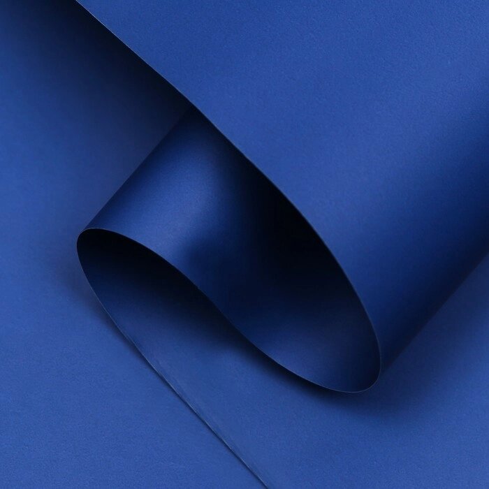 Плёнка матовая, 0,58 x 10 м, 70 мкм, синий от компании Интернет - магазин Flap - фото 1