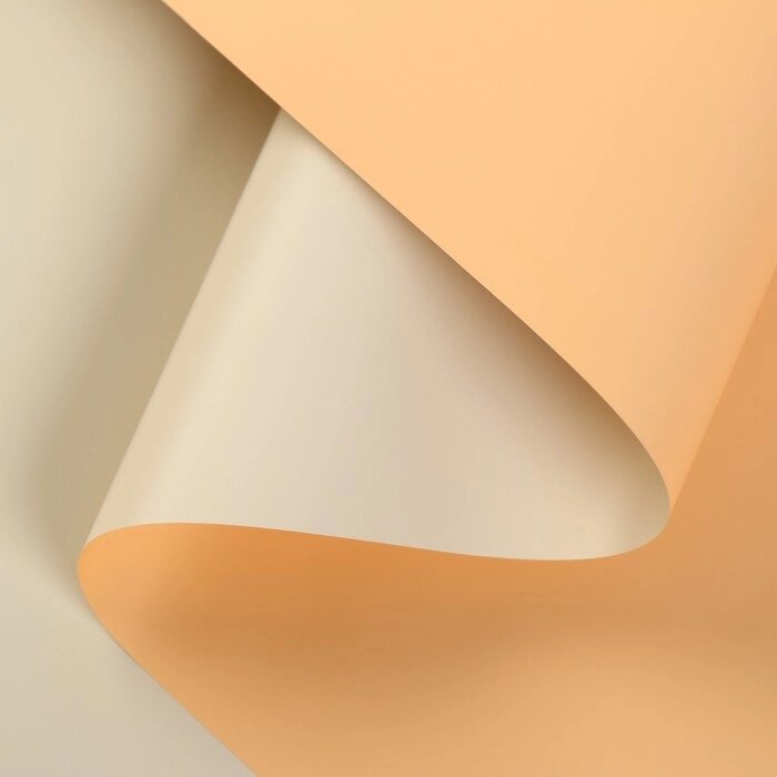 Пленка матовая для цветов двухсторонняя "Зефир", персиково-бежевый, 0,6 х 10 м от компании Интернет - магазин Flap - фото 1