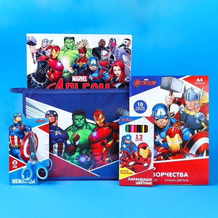 Подарочный набор для мальчика, 5 предметов, Мстители от компании Интернет - магазин Flap - фото 1