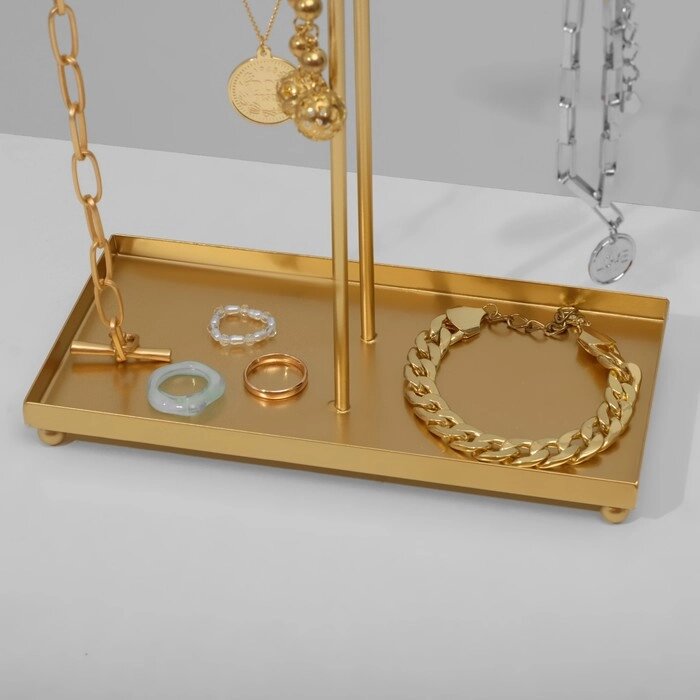 Подставка для украшений с местом для хранения «Любовь», 29,51038 см, цвет золото от компании Интернет - магазин Flap - фото 1