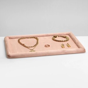 Подставка для украшений универсальная без вставок «Плюш», флок,33251,8 см, цвет розовый