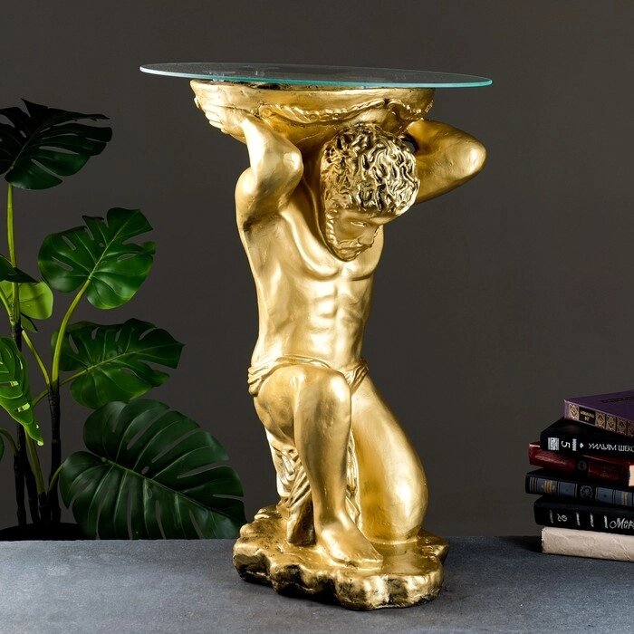 Подставка - стол "Титан" бронза  74 см ПОЛИСТОУН от компании Интернет - магазин Flap - фото 1