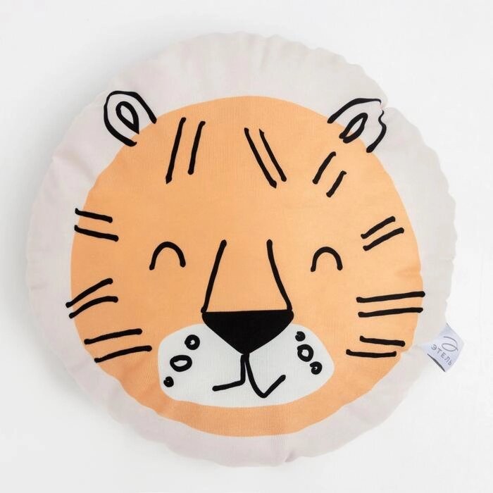 Подушка декоративная Этель «Тигр», 40х40 см, велюр, 100% полиэстер от компании Интернет - магазин Flap - фото 1