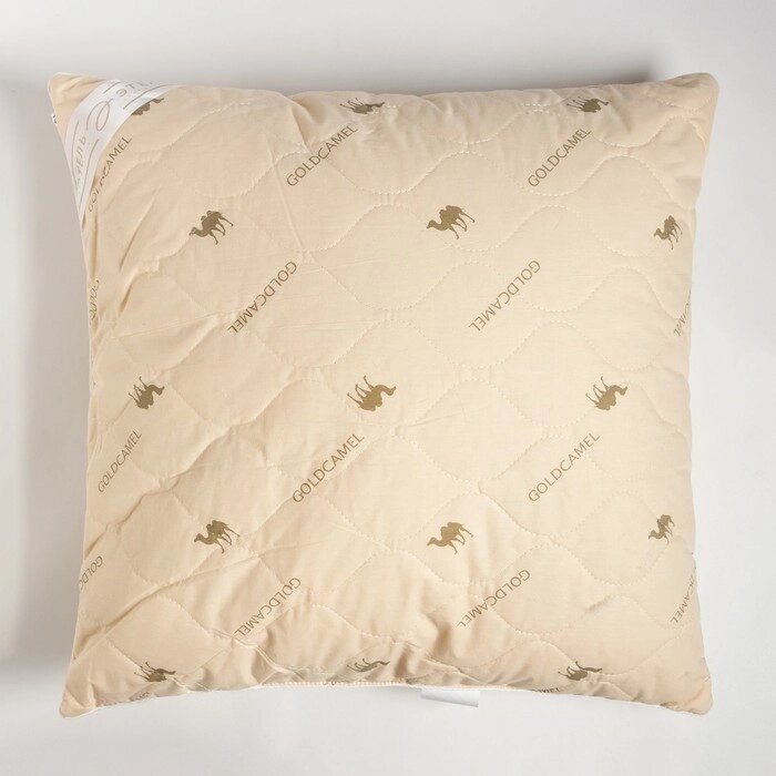Подушка "Этель", подстёжка — верблюжья шерсть, 70х70 см, тик от компании Интернет - магазин Flap - фото 1