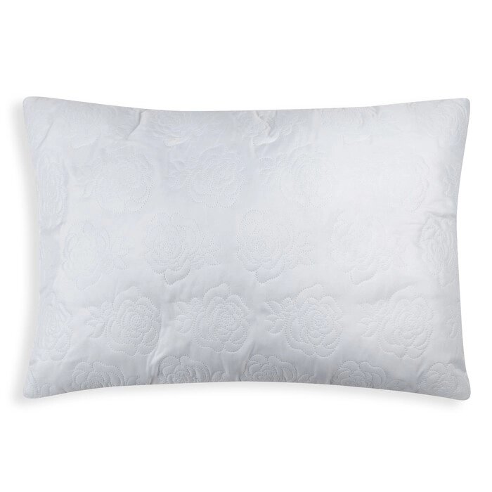 Подушка Роза 50х70 см, белый, полиэфирное волокно, пэ 100% от компании Интернет - магазин Flap - фото 1