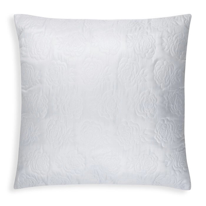Подушка Роза  70х70 см цв. белый, полиэфирное волокно, пэ 100% от компании Интернет - магазин Flap - фото 1