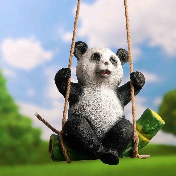 Подвесной декор "Панда на бамбуке" 24х15х25см от компании Интернет - магазин Flap - фото 1