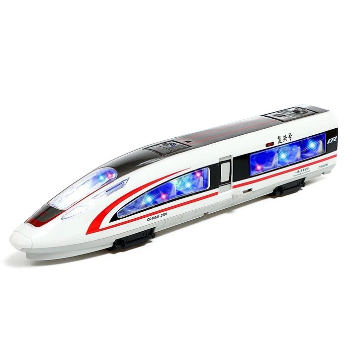 Поезд «Скорый», инерция, свет, открываются двери, цвет МИКС от компании Интернет - магазин Flap - фото 1