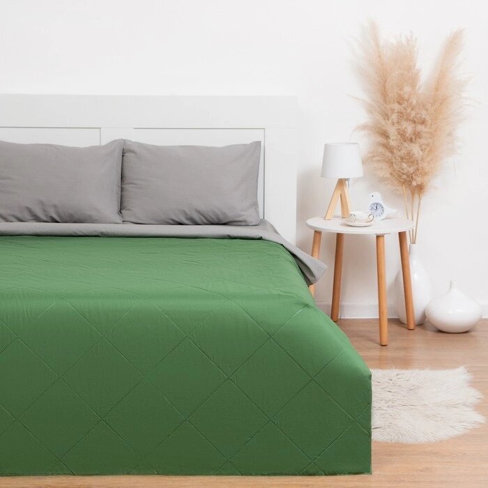 Покрывало LoveLife Евро Макси 240х2105 см, цвет зелёный, микрофайбер, 100% п/э от компании Интернет - магазин Flap - фото 1