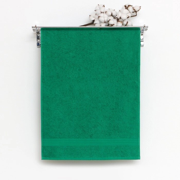 Полотенце махровое 70х140 см, ярко-зеленый, 440 г/м2, хлопок 100% от компании Интернет - магазин Flap - фото 1